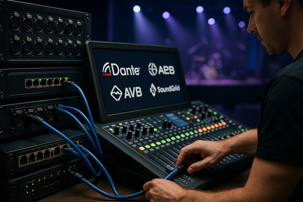 Audio Stage Protokoll für Audioübertragung Audio über Netzwerk