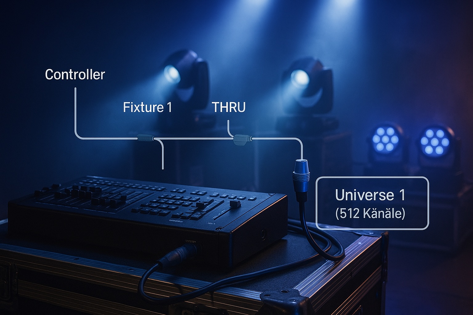 DMX Universum in der Veranstaltungstechnik, Lichttechnik erklärt