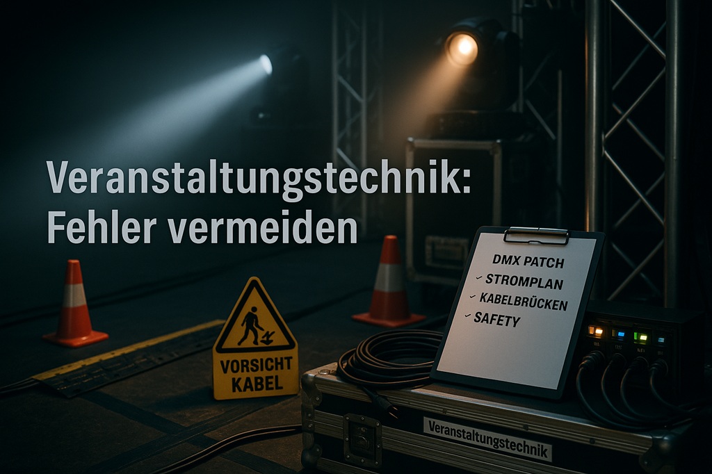 Veranstaltungstechnik: Häufige Bühnen- & Lichtfehler – und wie du sie vermeidest