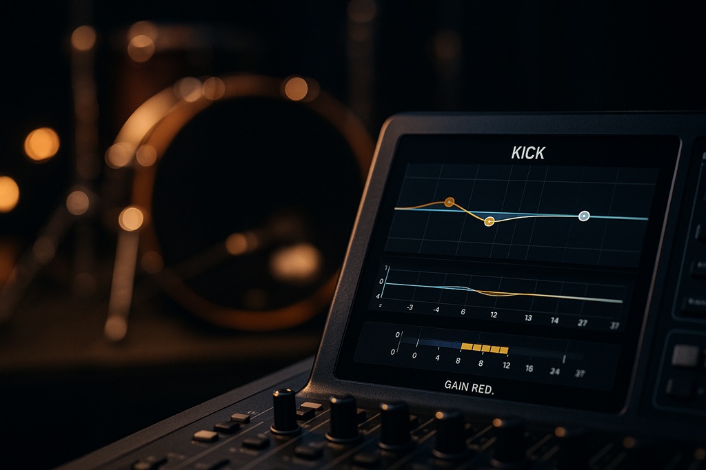 Kickdrum live mischen: EQ, Kompressor & Effekte am Mischpult