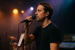 Gigvorbereitung Gesang Sänger Sängerin live