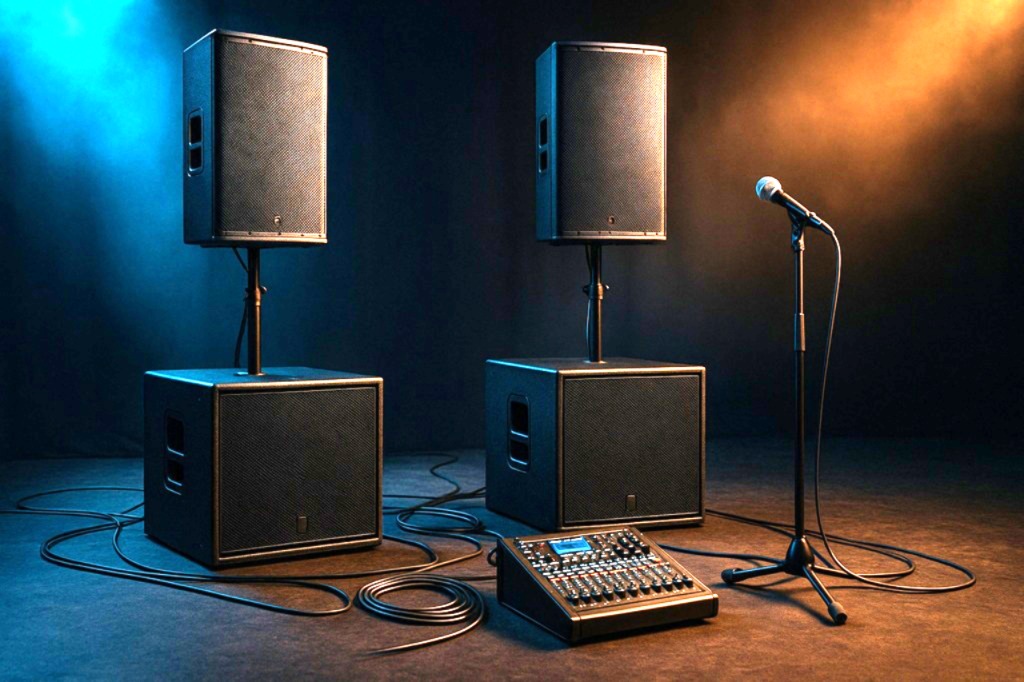 Was heißt PA Gesangsanlage für Bands Proberaum