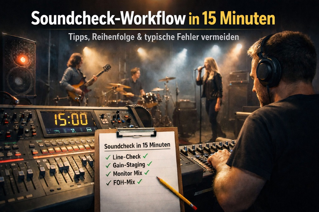 Soundcheck Workflow in 15 Minuten