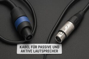 Kabel für passive und aktive Lautsprecher bei PA-Anlagen Gesangsanlagen