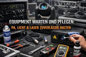 Equipment für Veranstaltungstechnik warten und pfelgen