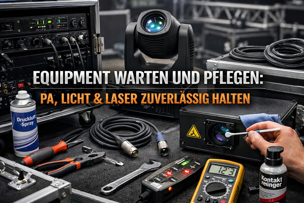 PA, Licht und Laser warten und pflegen