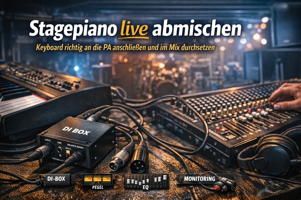 Keyboard oder Stagepiano live abmischen