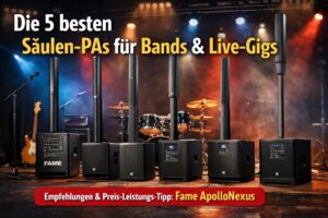 Die 5 besten Säulen-PAs für Proberaum, Bands und Live-Gigs