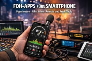 Die besten FOH-Apps für Tontechniker auf Tablet oder Smartphone Handy