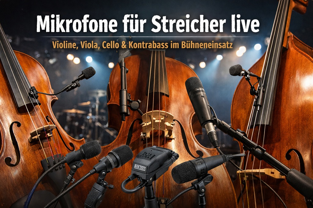 Die besten Mikrofone für Streicher live und im Proberaum