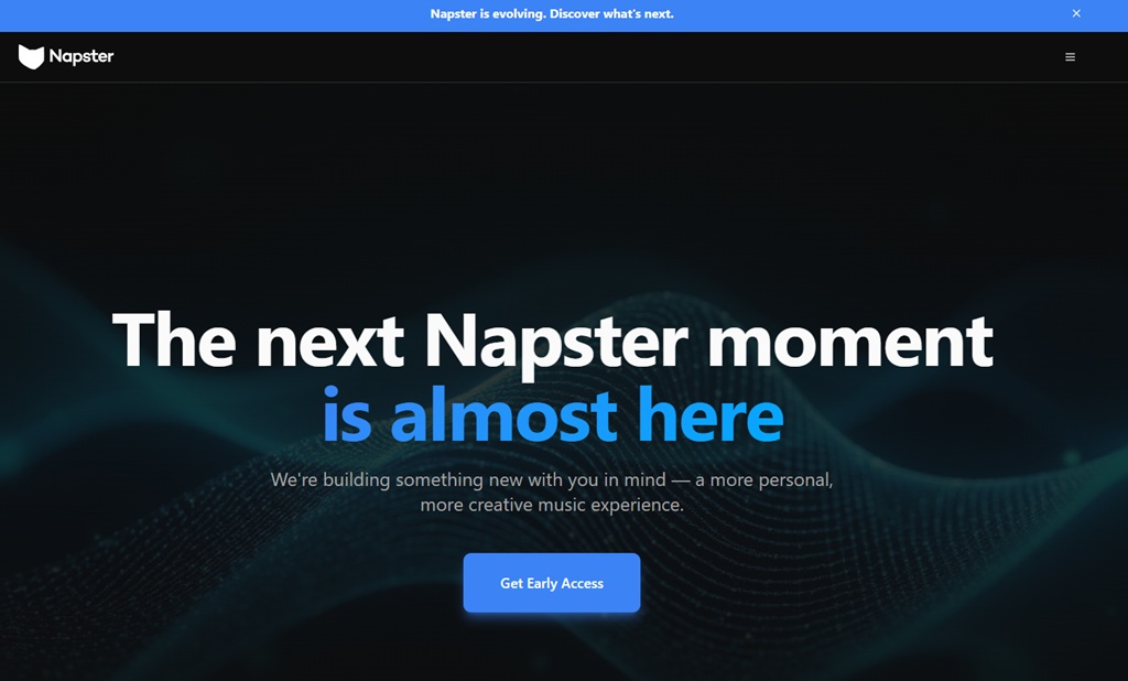 Napster beendet das Musikstreaming und startet KI-Dienst