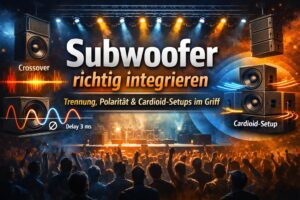 PA-Subwooferintegration auf der Bühne