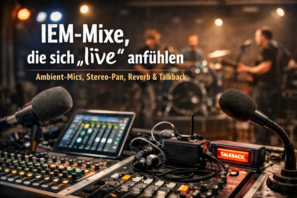 Natürlicher IEM-Mix mit Ambient-Mikrofone