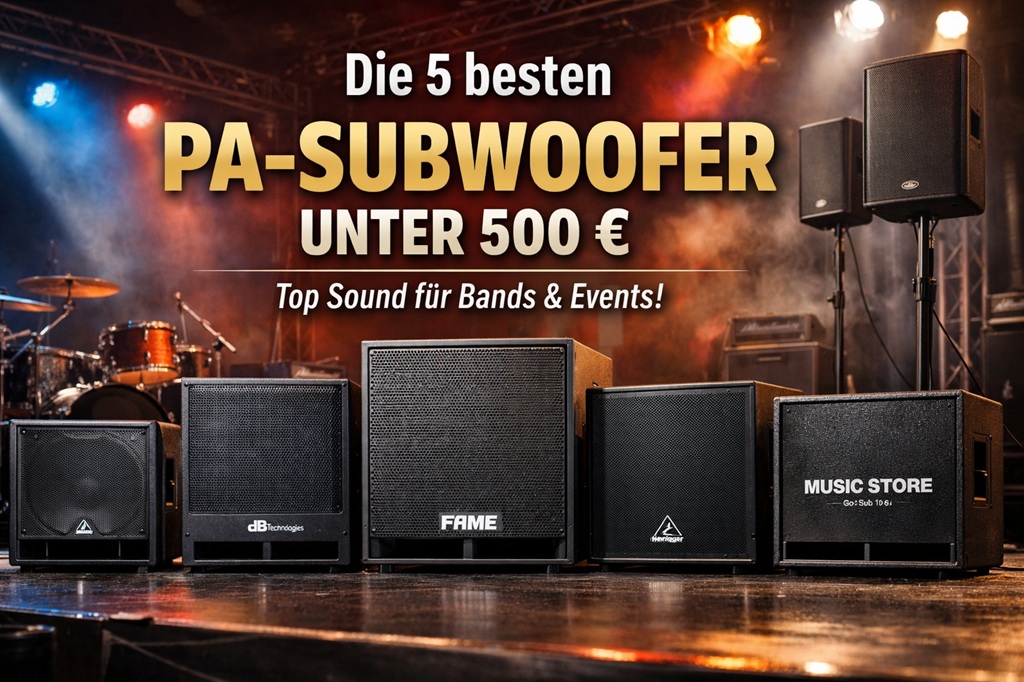 Die 5 besten aktiven PA-Subwoofer unter 500 €