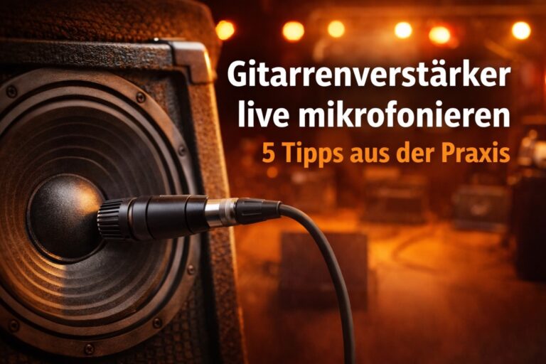 Gitarrenverstärker live mikrofonieren: 5 Praxis-Tipps