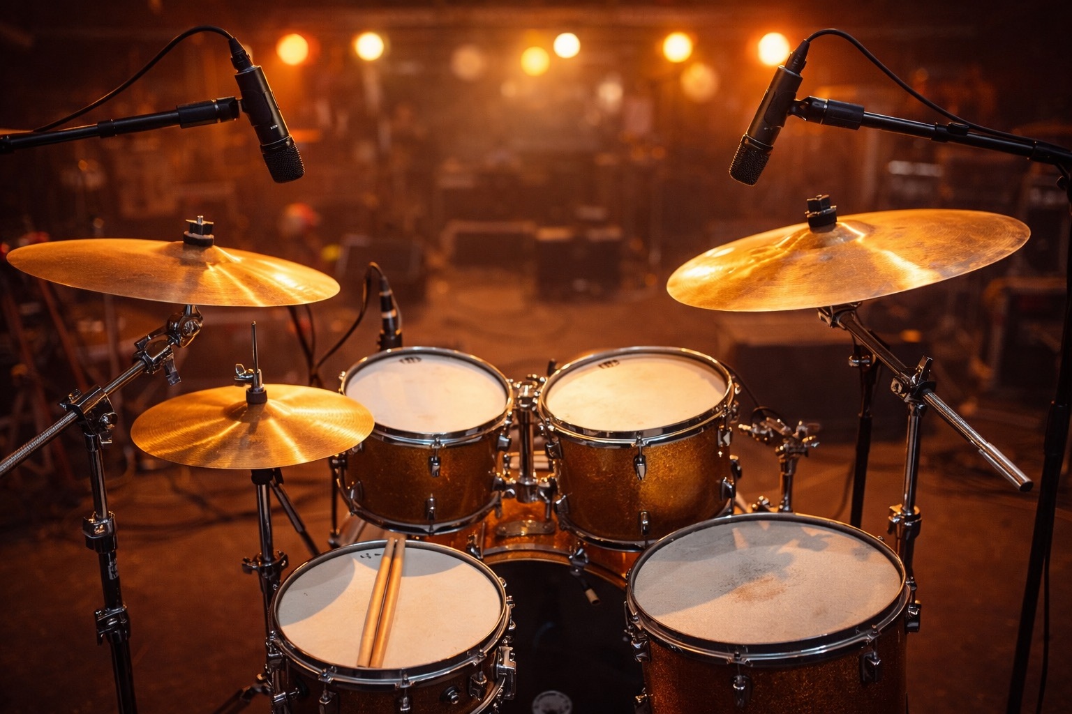 Overhead-Mikrofone an den Drums Live auf der Bühne: 5 Praxis-Tipps