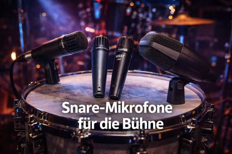 Das passende Snare-Mikrofon für Live auf der Bühne