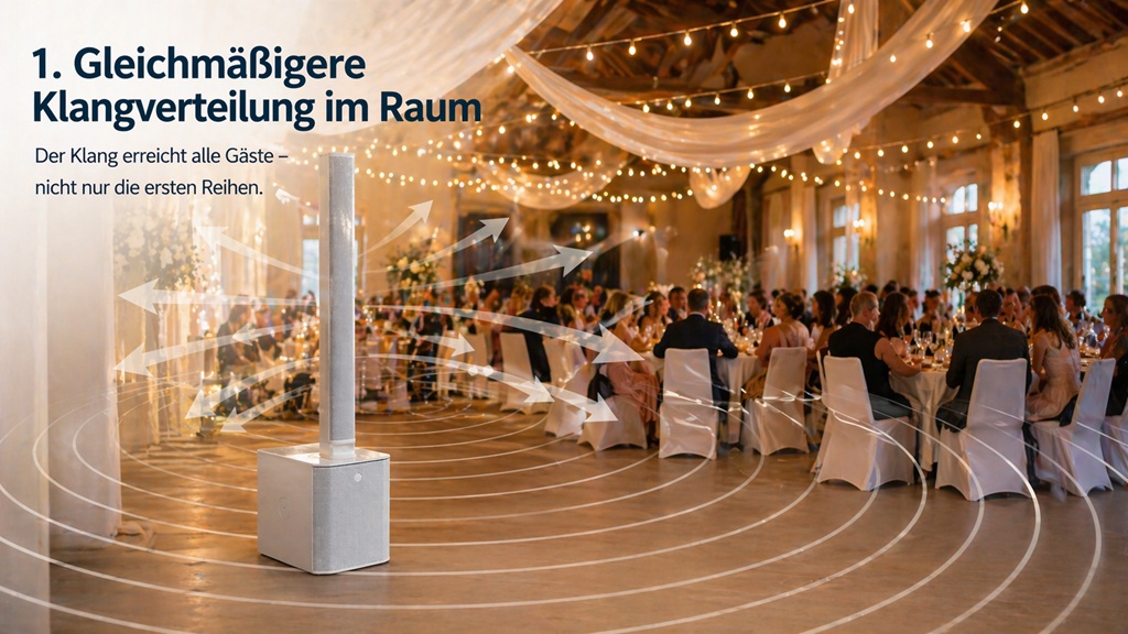 Beste Anlage für eine Hochzeit Säulen-PA klingt am besten