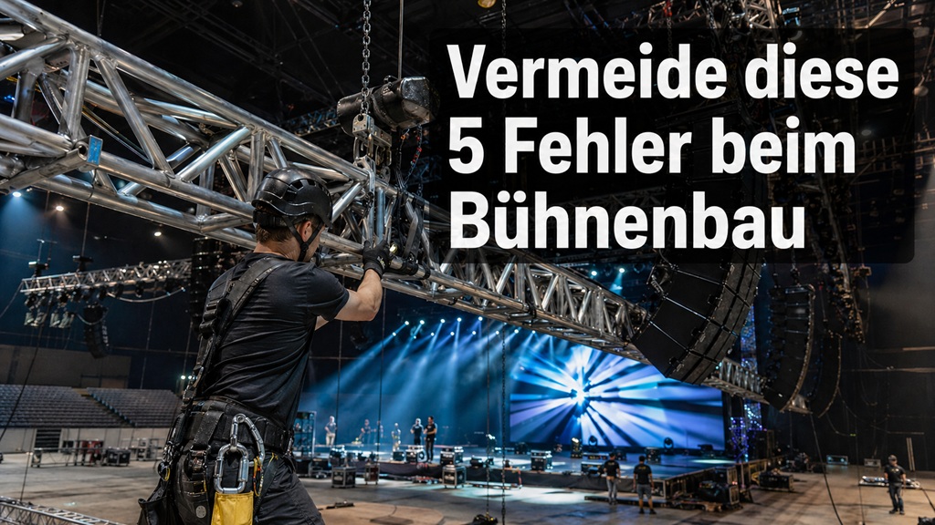 Vermeide diese 5 Fehler beim Rigging im Bühnenbau