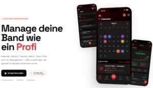 Manager für Bands per App mit TSF Band