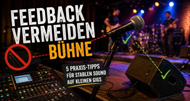 Feedback auf kleinen Bühnen vermeiden – So geht´s