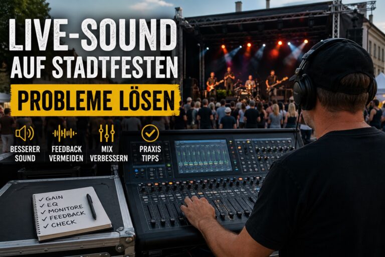 Live-Sound auf Stadtfesten verbessern – Probleme einfach lösen