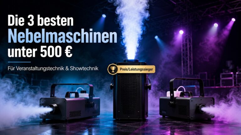 Nebelmaschinen unter 500 €: Die 3 besten Modelle für Bühne, DJ & Showtechnik
