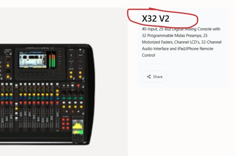 Behringer X32 V2 geleakt: Kommt der Nachfolger des Digitalmixer-Klassikers?