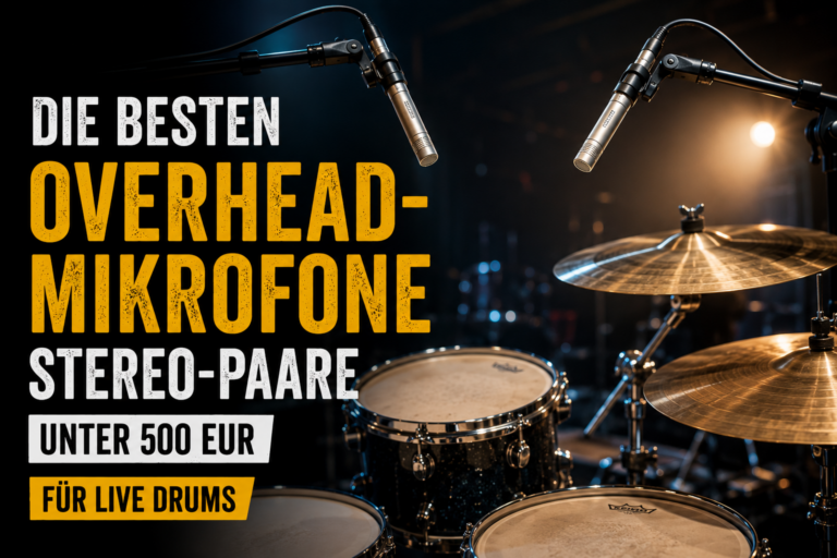 Die besten Overhead-Mikrofone Stereo-Paare unter 500 Euro für Live-Drums