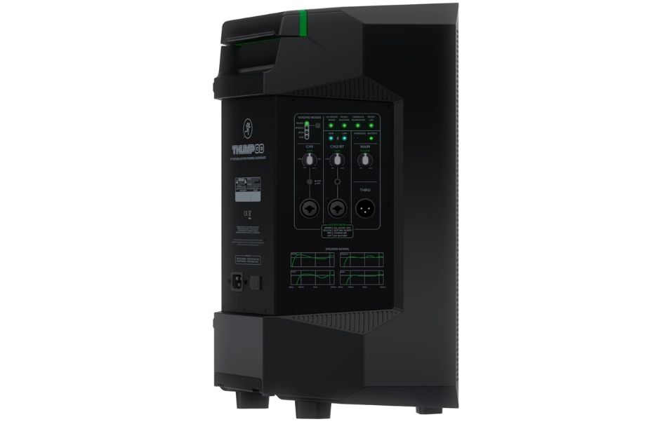 Das integrierte 2-Kanal-Digitalmischpult bietet Mikrofon- und Line-Eingänge, DSP-Presets sowie Bluetooth-Steuerung und macht den Mackie Thump GO zu einer autarken Beschallungslösung.