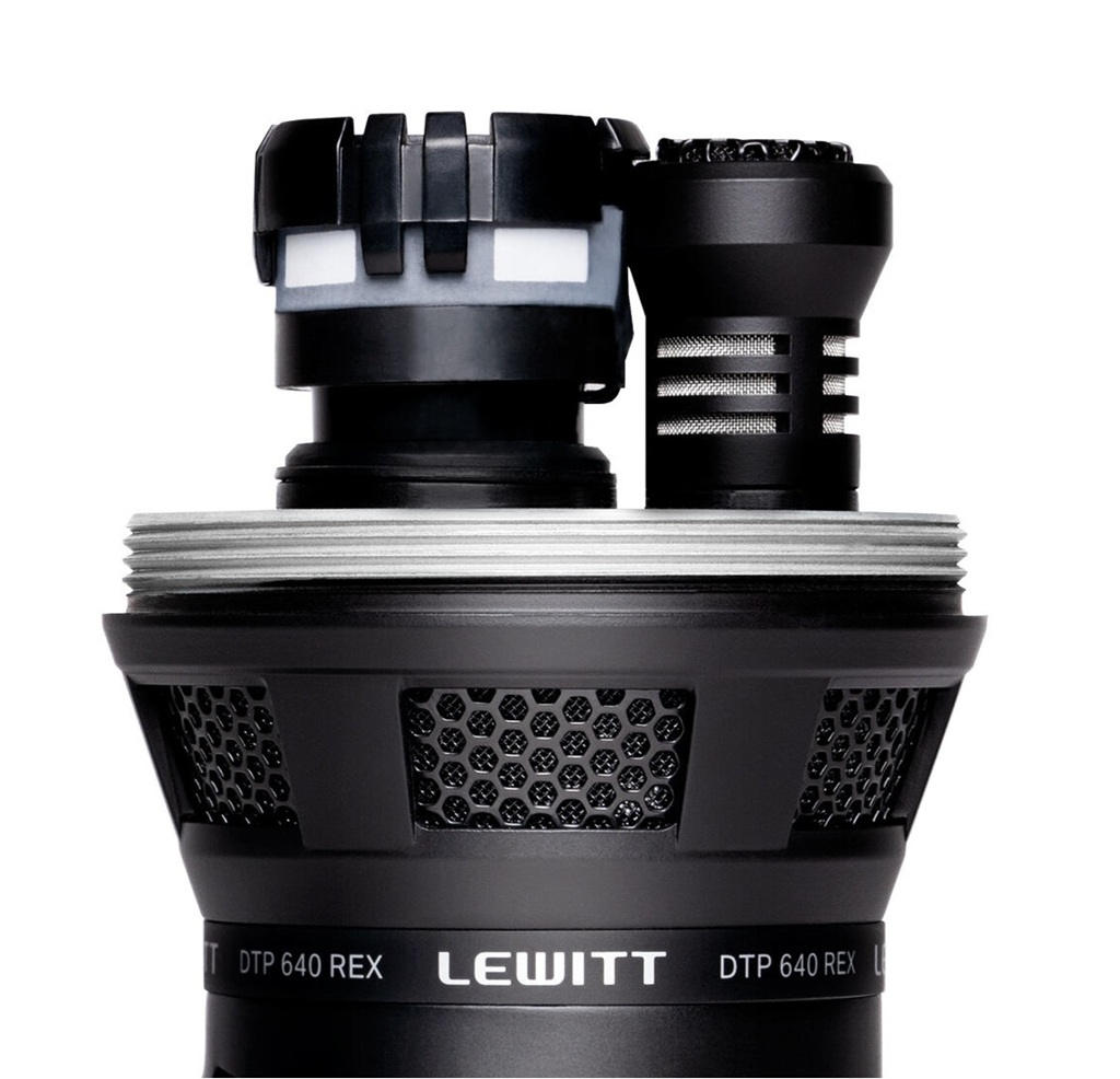 Lewitt DTP 640 REX mit sichtbarer dynamischer und Kondensatorkapsel im Test.