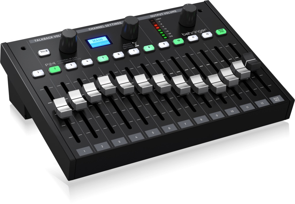 Der Behringer P24 bringt einen übersichtlichen Personal-Mixer für In-Ear-Monitoring direkt an den Musikerplatz.