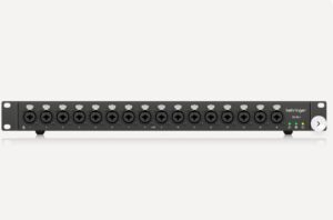 Behringer SC16-I StageConnect Interface mit 16 XLR/TRS-Eingängen, acht TRIAD-Mikrofonvorverstärkern und acht Line-Eingängen für PA und Live-Sound.