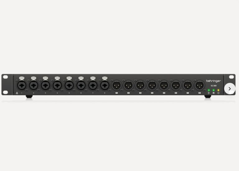 Behringer SC88: Acht Eingänge und acht Ausgänge über StageConnect