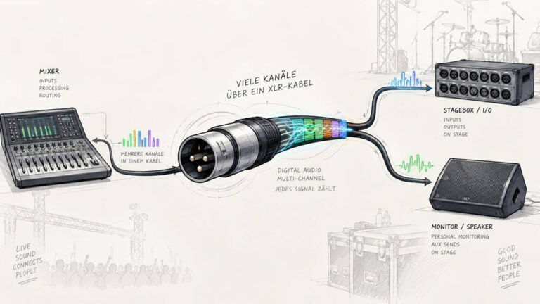Was ist StageConnect? Digitales Audio über ein XLR-Kabel erklärt